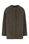 Loulou De Saison Mud Flannel Dunne Jacket In Brown