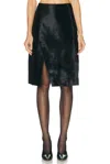 Loulou De Saison Myra Assymetric Skirt In Black