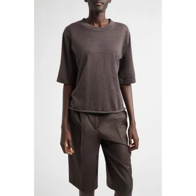 Loulou De Saison Dark Brown Cashmere Nala T-shirt