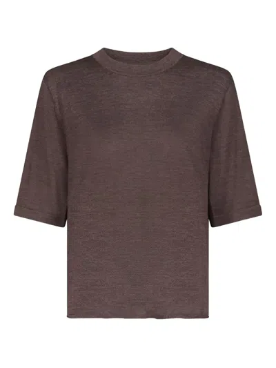Loulou De Saison Nala Short-sleeve T-shirt In Brown