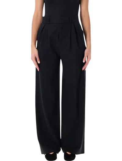 Loulou De Saison Nat Plited Pant In Black