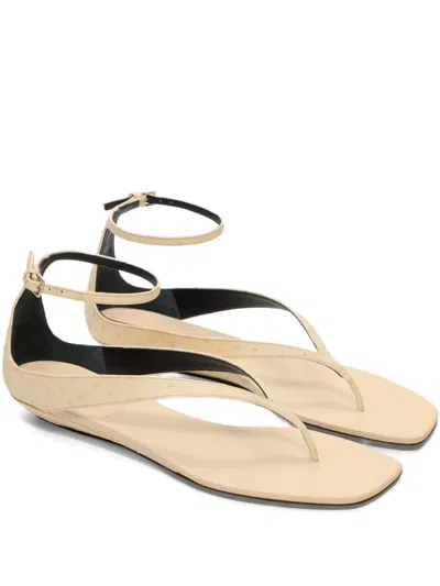 Loulou De Saison Niham Ankle-strap Sandals In Neutral