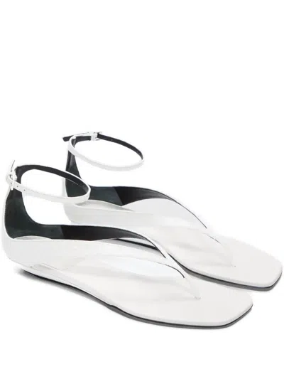 Loulou De Saison Niham Ankle-strap Sandals In White