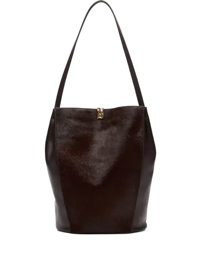 Loulou De Saison Odile Bucket Bag In Brown