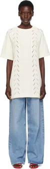 Loulou De Saison Oversized Short Dress With Knit Patterns
