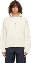 Loulou De Saison Dries Cashmere Stand Collar Sweater In White