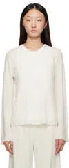 Loulou De Saison Off-white Greta Sweater In White