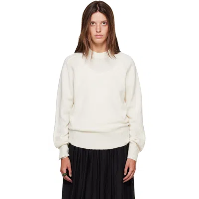 Loulou De Saison Off-white Baltra Lds Cashmere Sweater In Ivory