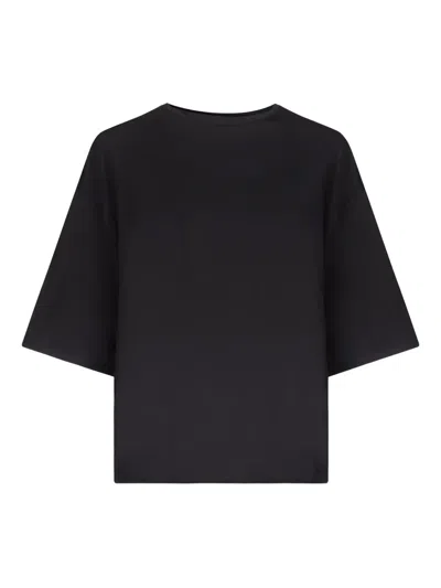 Loulou De Saison Osis Drop-shoulder T-shirt In Black