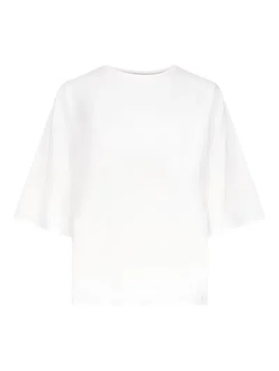 Loulou De Saison Osis Drop-shoulder T-shirt In White