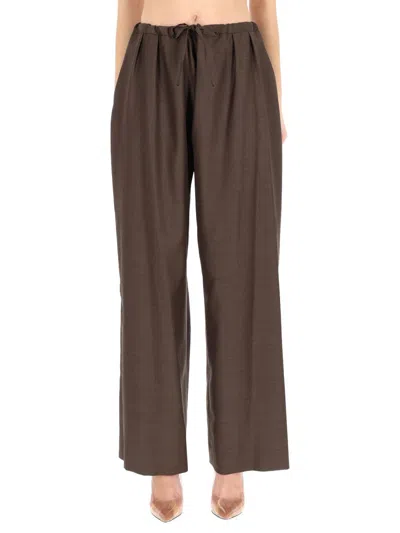 Loulou De Saison Pants "cove" In Brown