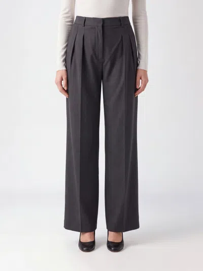 Loulou De Saison Pants Woman Color Brown In Black