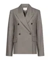 Loulou De Saison Peak-lapels Double-breasted Blazer In Gray