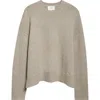 Loulou De Saison Pia Oversize Cashmere Crewneck Sweater In Gray