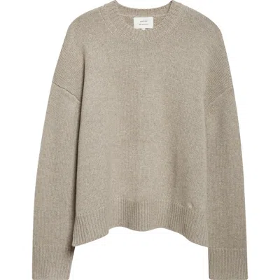 Loulou De Saison Pia Oversize Cashmere Crewneck Sweater In Gray