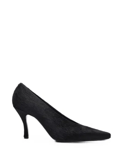 Loulou De Saison Pippa Pony-effect Leather Pumps In Black