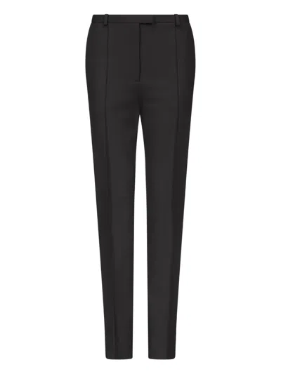Loulou De Saison Pleat-detail Straight Trousers In Black