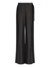 Loulou De Saison Pleated Buckle-fastening Trousers In Black