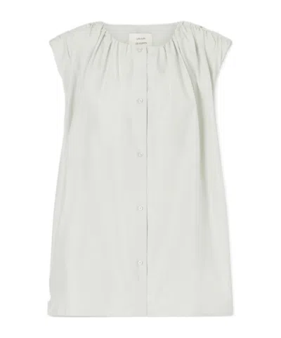 Loulou De Saison Pleated Shirt In White
