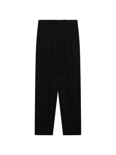 Loulou De Saison Pleated Tailored Trousers In Black