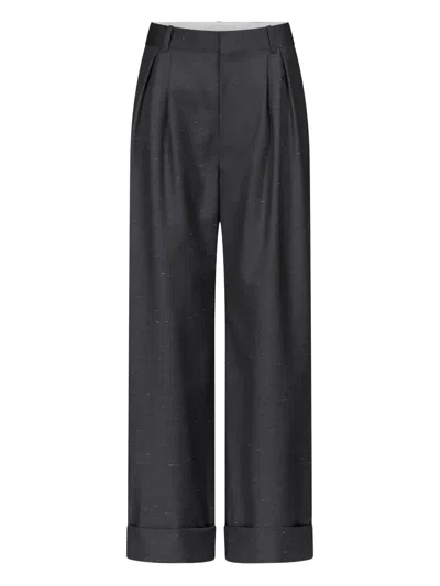 Loulou De Saison Pleated Trousers In Black