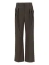 Loulou De Saison Pleated Wide-leg Trousers In Gray