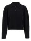 Loulou De Saison Polo-neck Cashmere Sweater In Black