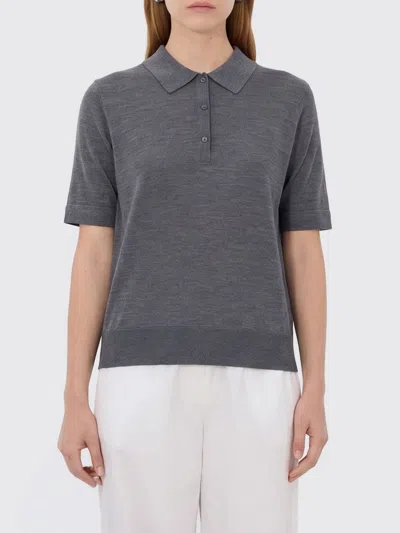 Loulou De Saison Polo Shirt Woman Color Grey In Gray