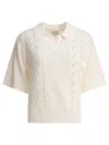 Loulou De Saison Shell Cotton Polo Sweater