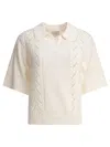 Loulou De Saison Shell Cotton Polo Sweater