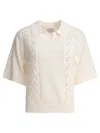 Loulou De Saison Shell Cotton Polo Sweater
