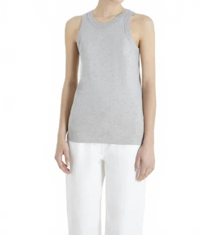 Loulou De Saison Poso Sleeveless Tank Top In Grey Melange In Gray