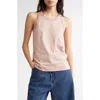 Loulou De Saison Poso Supima® Cotton Tank In Petal Rose