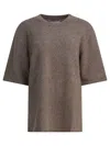 Loulou De Saison Short-sleeve Sweater In Brown