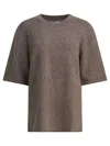 Loulou De Saison Short-sleeve Sweater In Gray