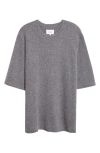 Loulou De Saison Raven Mercerized Wool & Yak Hair Blend Sweater In Gray