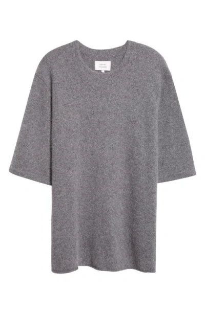 Loulou De Saison Raven Mercerized Wool & Yak Hair Blend Sweater In Gray