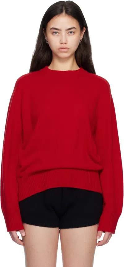Loulou De Saison Baltra Lds Cashmere Sweater In Red