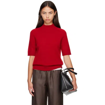 Loulou De Saison Red Ruth Sweater In Red Melange