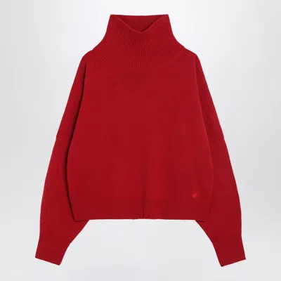 LOULOU DE SAISON LOULOU DE SAISON RED WOOL AND CASHMERE SWEATER