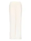 Loulou De Saison Reed Fringed Trousers In White