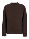 Loulou De Saison Relaxed Fit Cashmere Sweater In Brown