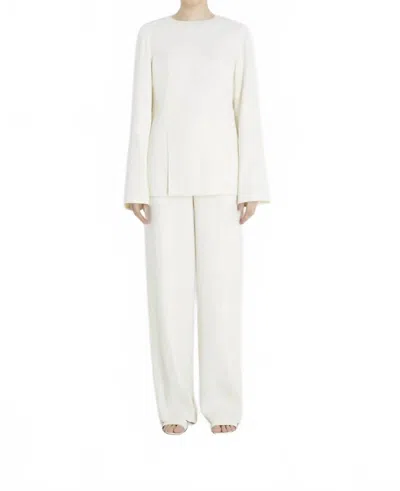 Loulou De Saison Renat Wool Blend Top In Ivory In Neutral