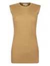 Loulou De Saison Ribbed Open-back Vest In Brown