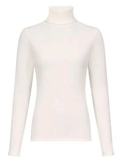 Loulou De Saison Ribbed Turtleneck Sweater In White