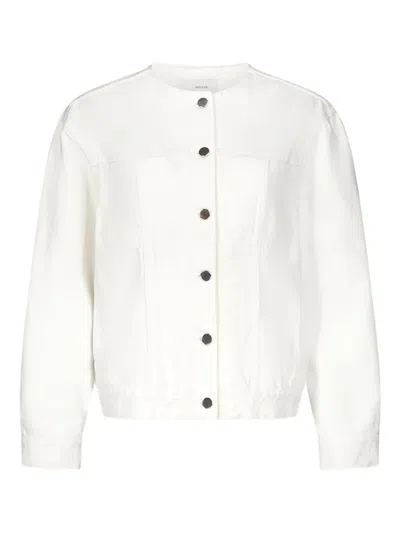 Loulou De Saison Rima Patch-pocket Jacket In White