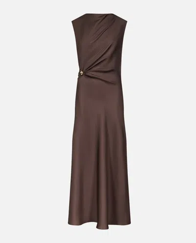 LOULOU DE SAISON ROAN SLEEVELESS DRAPED DRESS