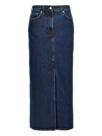 Loulou De Saison Rona Maxi Skirt In Blue