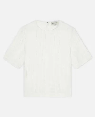 Loulou De Saison Round Neck Blouse In White