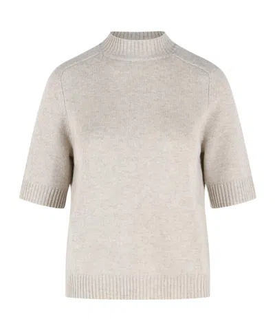 Loulou De Saison Ruth Short-sleeve Sweater In White